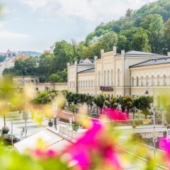 Hotel Růže**** a Hotel Malta, Karlovy Vary - výhled z pokoje